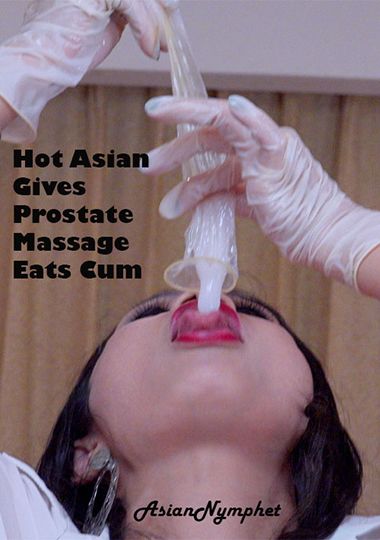 Hot Asian Gives Prostate Massage Eats Cum